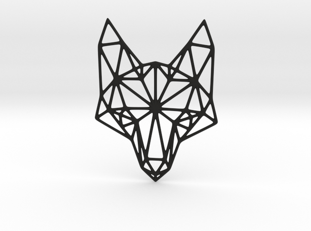 Geometric Fox Head Pendant