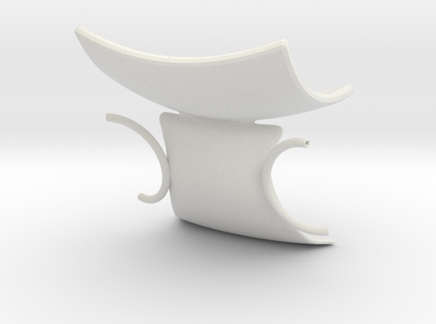 Chair No. 47 in White Natural Versatile Plastic