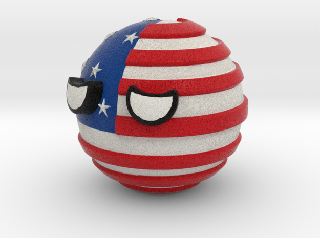 Countryballs USA in Full Color Sandstone