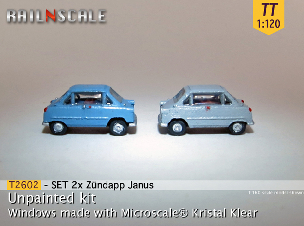 SET 2x Zündapp Janus (TT 1:120) in Tan Fine Detail Plastic