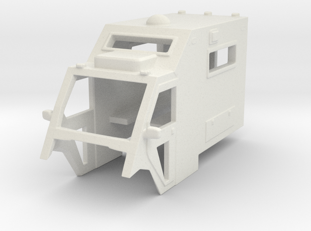 1/64 Scale MULE Ambulance Top in White Natural Versatile Plastic