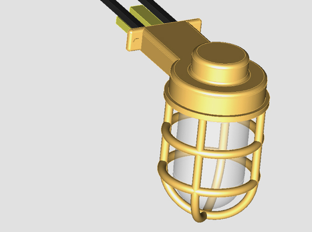 10 Deckslampen  1:25 - 1:20 in Smooth Fine Detail Plastic