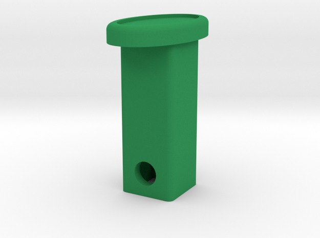 Defender Hitch Cover - Oval in Green Processed Versatile Plastic