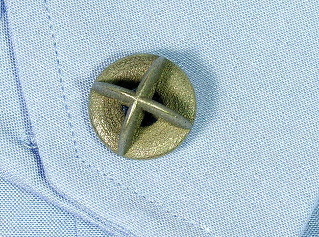Orbit Cufflinks in Polished Bronzed Silver Steel