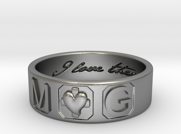 M and G Size 10 in Natural Silver