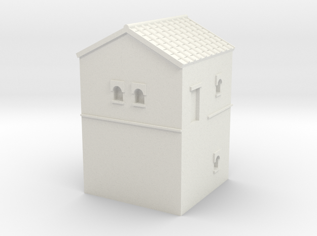 Roman Turret A (6mm Hadrian Wall Series) in White Natural Versatile Plastic