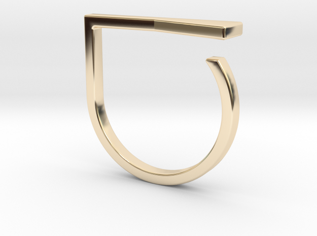 Adjustable ring. Basic model 16. in 14K Yellow Gold