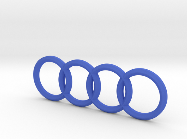 Audi Vehicle Emblem (Rear) in Blue Processed Versatile Plastic