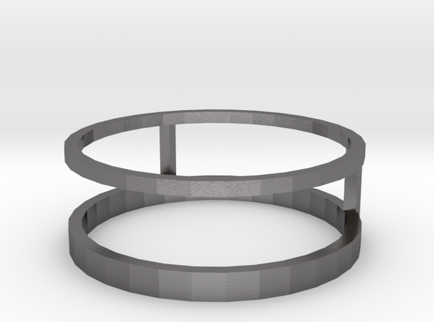 two way ring in Polished Nickel Steel