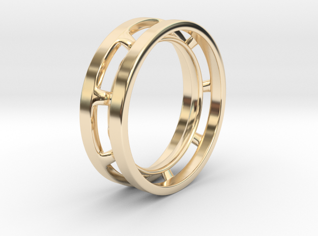 Future Trends collection - size 6 US in 14k Gold Plated Brass