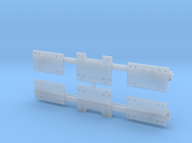 9FTC138HGRO - 9 Ft O Scale Hook Guard Rail in Smooth Fine Detail Plastic