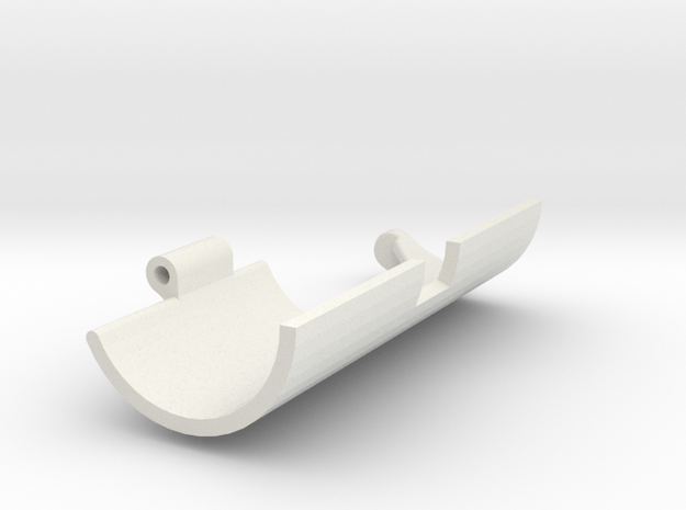 Single servo robot gripper inner side v5 in White Natural Versatile Plastic
