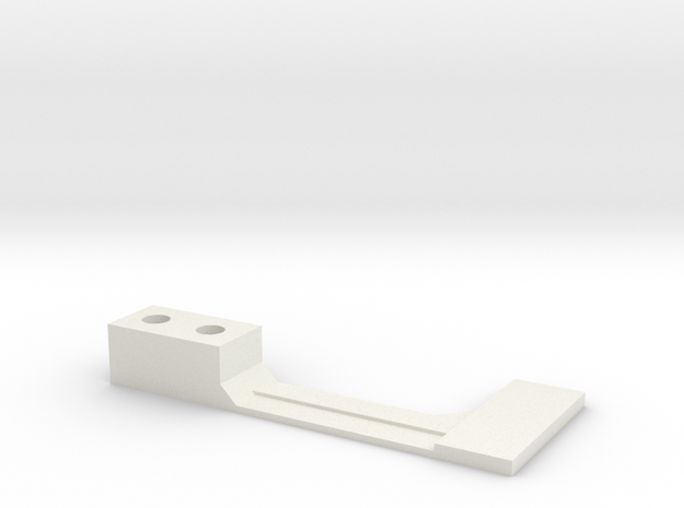 Flipper Switch Mod Bracket/Isolator (Right Side) in White Natural Versatile Plastic