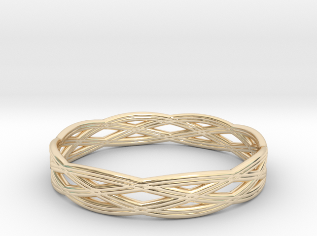 Basic ring(Japan 10,USA 5.5,Britain K)  in 14k Gold Plated Brass