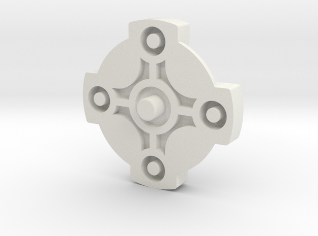 Directional GBA SP Button in White Natural Versatile Plastic