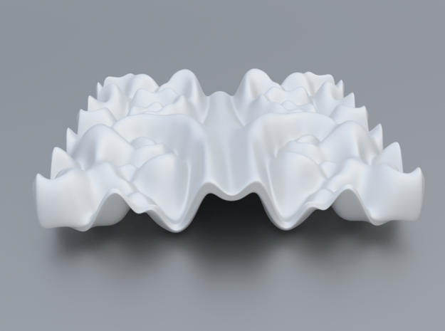Mathematical Function 2 in White Processed Versatile Plastic