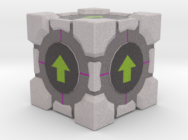 Upvote Cube in Full Color Sandstone