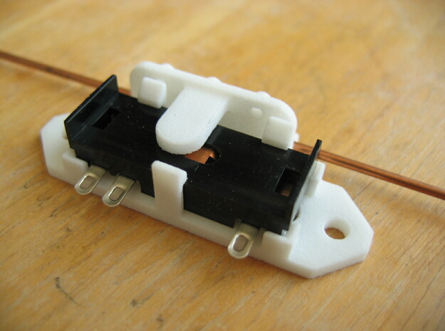 Railroad switch / point actuator for PECO PL-13 in White Natural Versatile Plastic