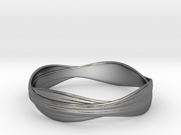 Cloth ring(Japan 18,America 9,Britain R)  in Polished Silver