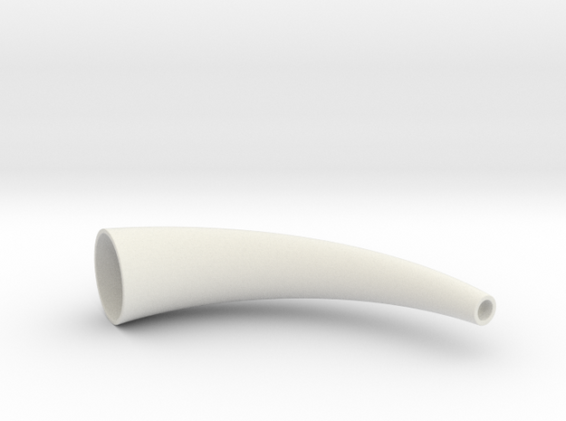 Horn V1 in White Natural Versatile Plastic