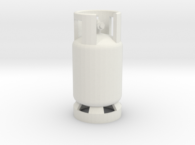 1/10 Scale LPG gas tank M2 in White Natural Versatile Plastic