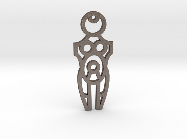 Maternity / Maternidad - Mother / Madre in Polished Bronzed Silver Steel