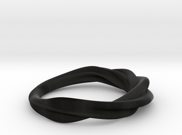 Crease Bracelet  in Black Natural Versatile Plastic