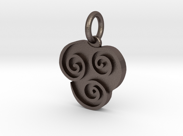 Avatar Air Pendant in Polished Bronzed Silver Steel