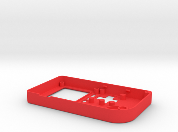 Pocket PiGRRL Case Front in Red Processed Versatile Plastic