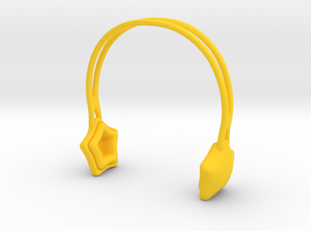 Headphones Star Version: BJD Doll MSD fourth size in Yellow Processed Versatile Plastic