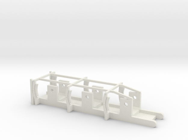 L&YR Tender - 00 Chassis in White Natural Versatile Plastic