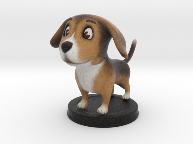 Puppies Out Beagle in Full Color Sandstone