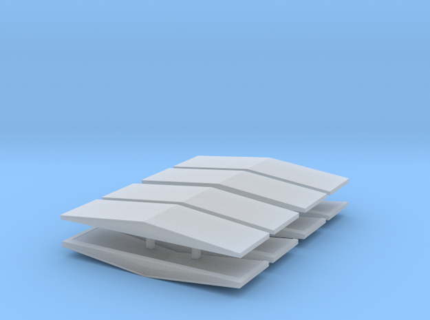 #5b V2 Ballast Car End Roofs in Smoothest Fine Detail Plastic