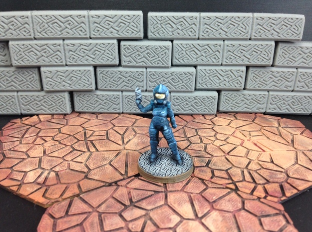 Dominion Sergeant (28mm/Heroic scale) in White Processed Versatile Plastic