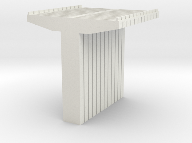 Bridge Supports V2 N Scale in White Natural Versatile Plastic