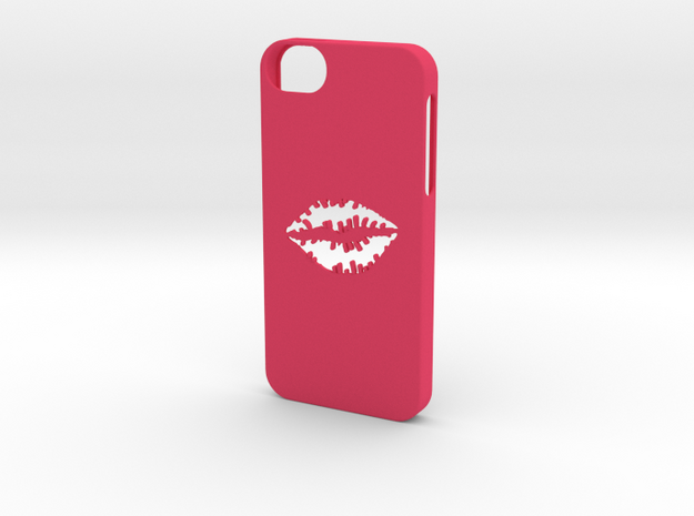 Iphone 5/5s kiss case in Pink Processed Versatile Plastic