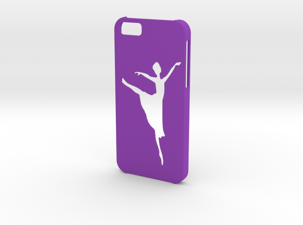 Iphone 6 Ballet dancer case in Purple Processed Versatile Plastic