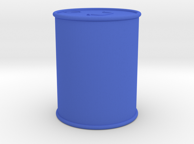 5 Gal Can 1/10 scale in Blue Processed Versatile Plastic