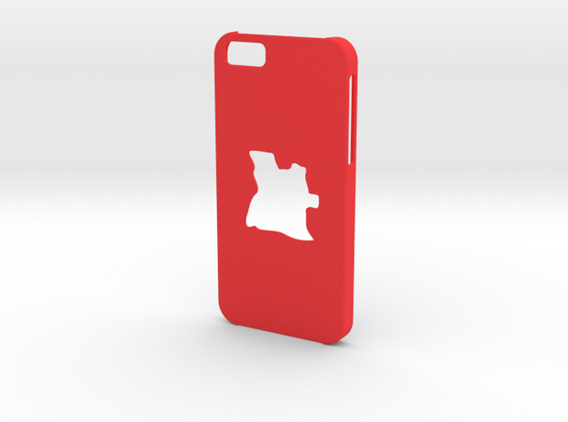 Iphone 6 Case Angola in Red Processed Versatile Plastic