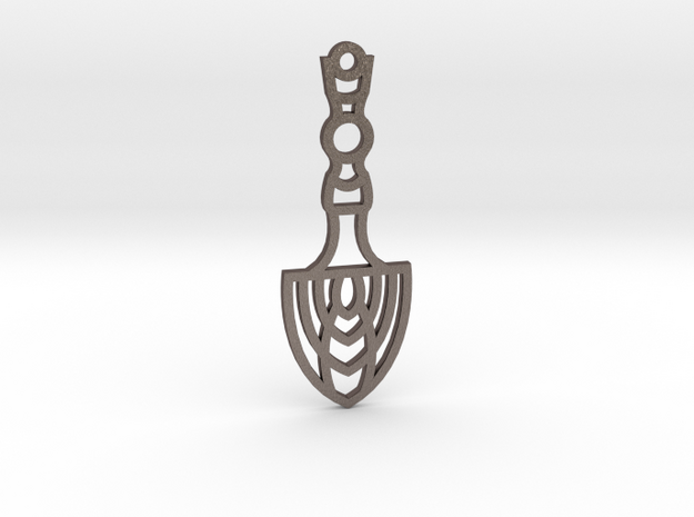 Shovel / Pala in Polished Bronzed Silver Steel