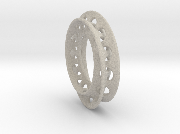 Moebius Ring 2  1.5mm Thickness  in Natural Sandstone