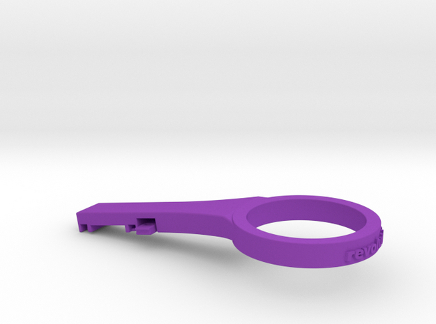 Di2 Junction 'A' Clip / 5 mm Headset Spacer 10° in Purple Processed Versatile Plastic