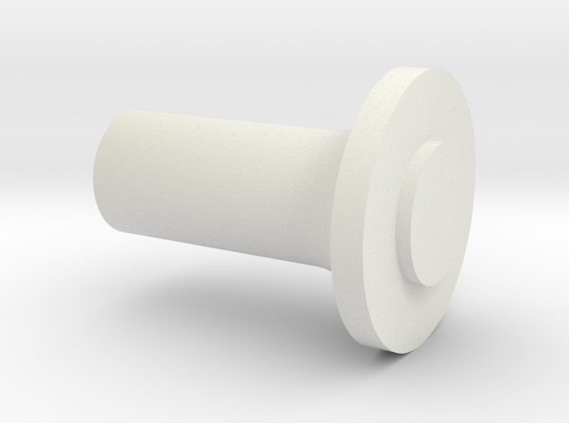 Support flange (Atomic)  to polish ( Mini-Z ) in White Natural Versatile Plastic