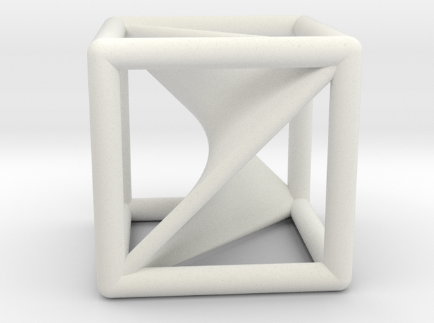 Segre embedding in a cube. in White Natural Versatile Plastic