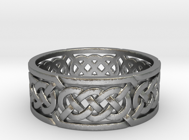 Celtic Treble Knot Ring in Natural Silver