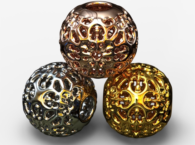 PA Ball V1 D14Se4946 in 18k Gold Plated Brass