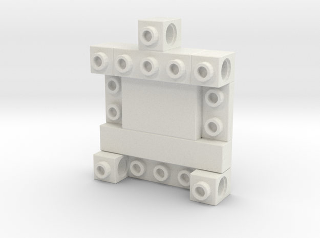 CustomMaker BrickeyChain in White Natural Versatile Plastic