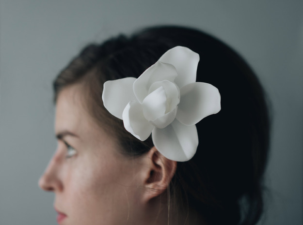 Magnolia Comb in White Natural Versatile Plastic