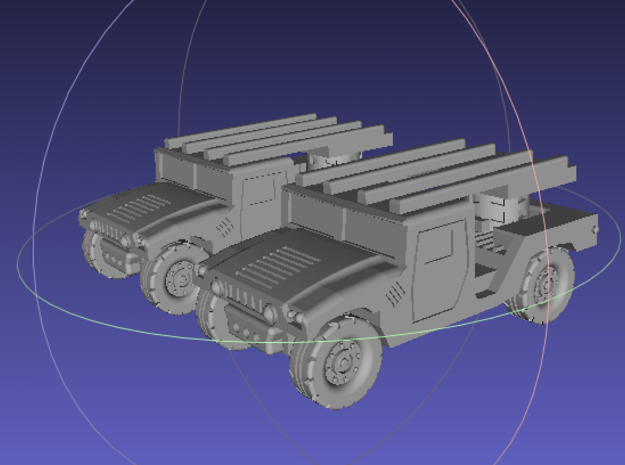 1/144 Humvee SL-AMRAAM moving position (Dual Pack)