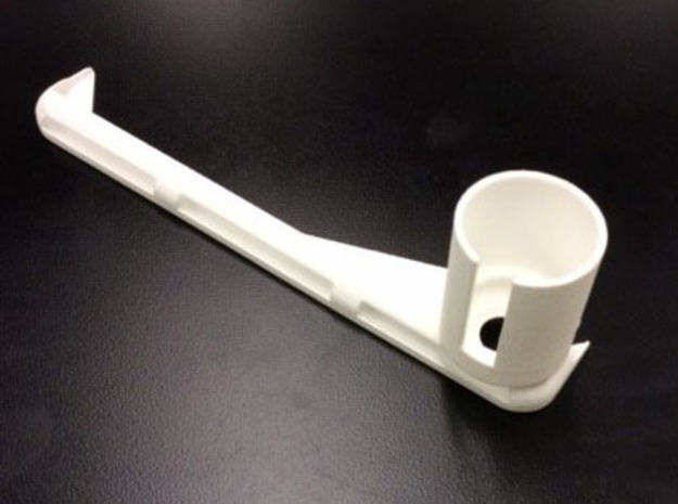 iPad Air 1 Cam/Cmpd Microscope Adapter in White Processed Versatile Plastic